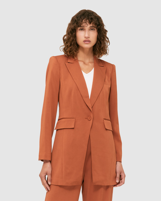 Rust orange blazer store