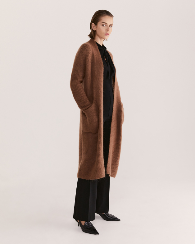 Mohair Cardigan Coat - SABA