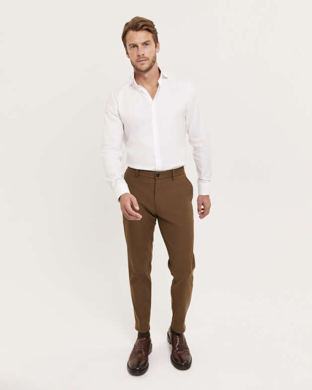 Buy Chocolate Brown Trousers & Pants for Men by NETPLAY Online | Ajio.com