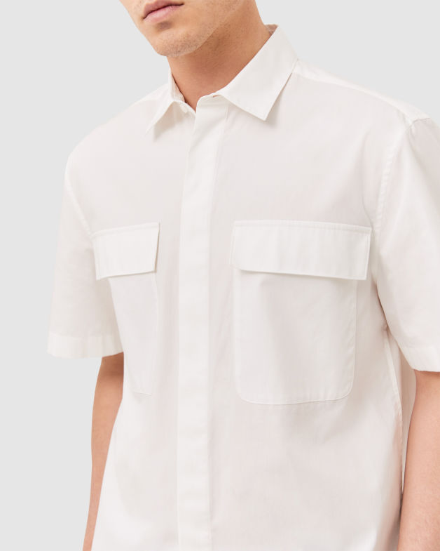 Carlisle Short Sleeve Shirt in WHITE