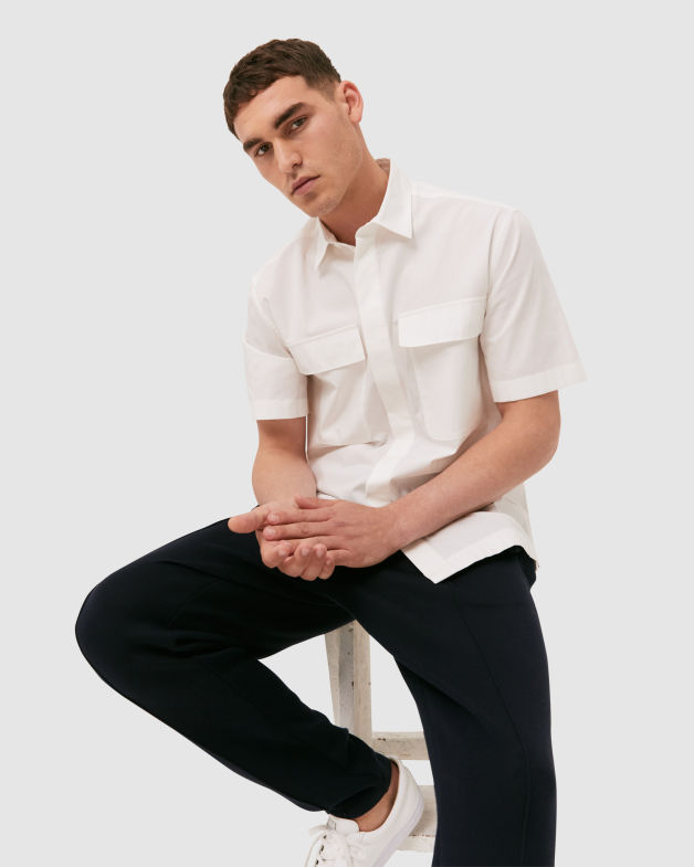 Carlisle Short Sleeve Shirt in WHITE