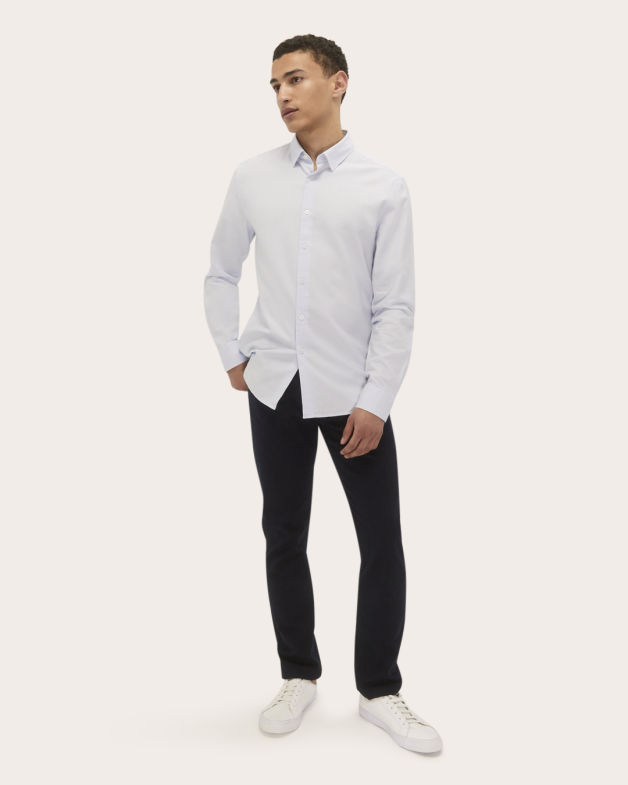 Christopher Long Sleeve Classic Oxford Shirt in SKY BLUE