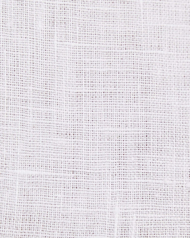 Julian Long Sleeve Slim Linen Shirt in ARCTIC WHITE