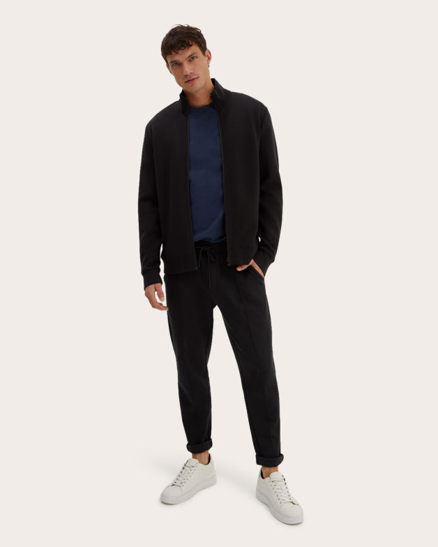 Victor Funnel Neck Jacket in BLACK