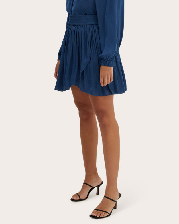 Lillian Mini Skirt in MARINE BLUE