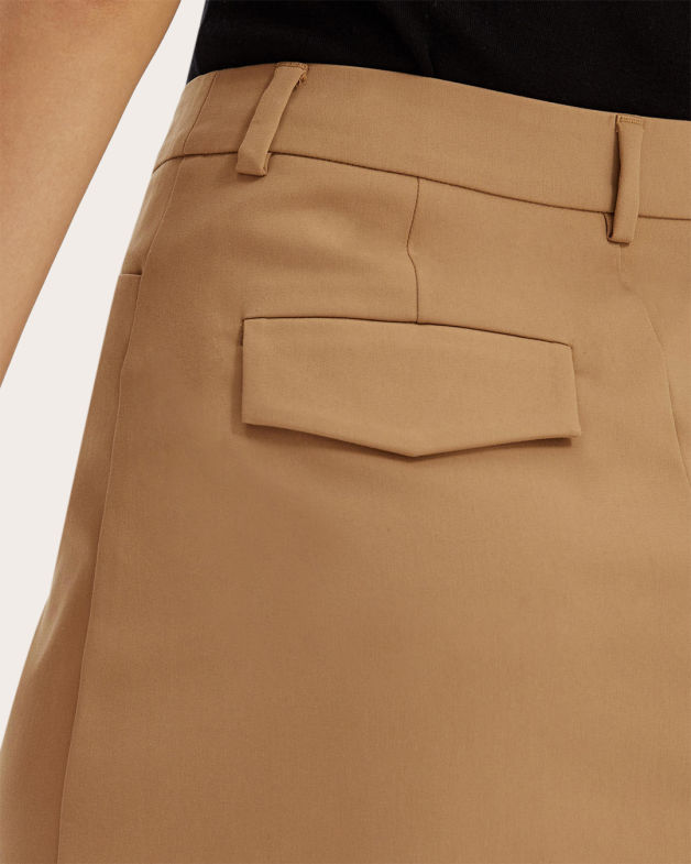 Tia Mini Skirt in LATTE