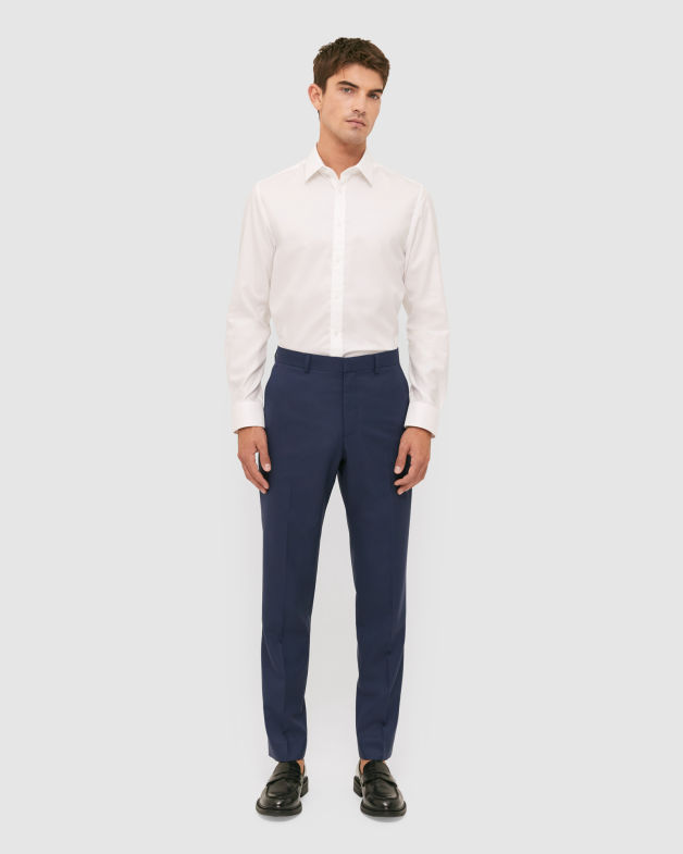 Carter Long Sleeve Classic Shirt in WHITE