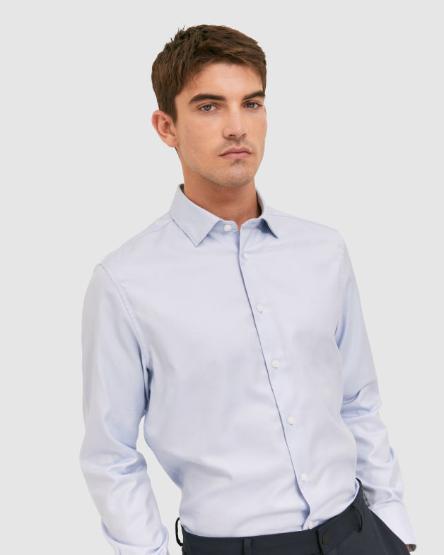 Munroe Easy Care Shirt in SKY