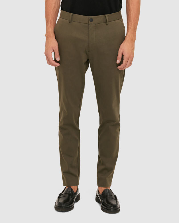 Judd Slim Dress Chino Pant in DARK KHAKI