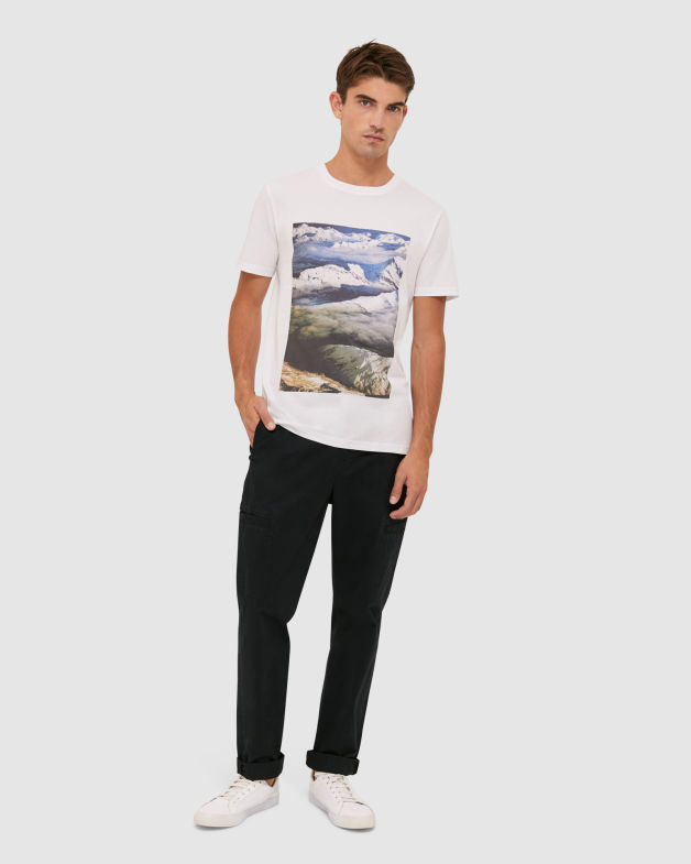 Wyatt Print Tee in BLUE MULTI