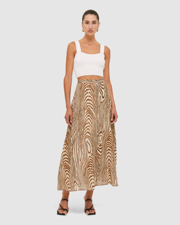 Allegro Skirt in CAMEL/MULTI