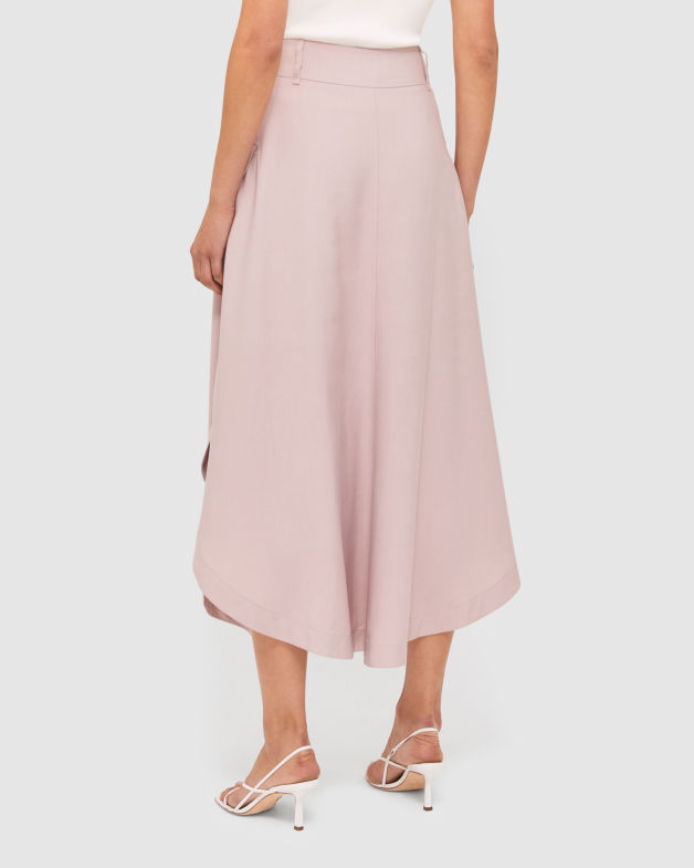Daria Wrap Skirt in ROSE QUARTZ