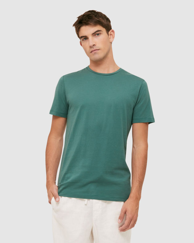 Daniel Crew Neck Tee in GREEN