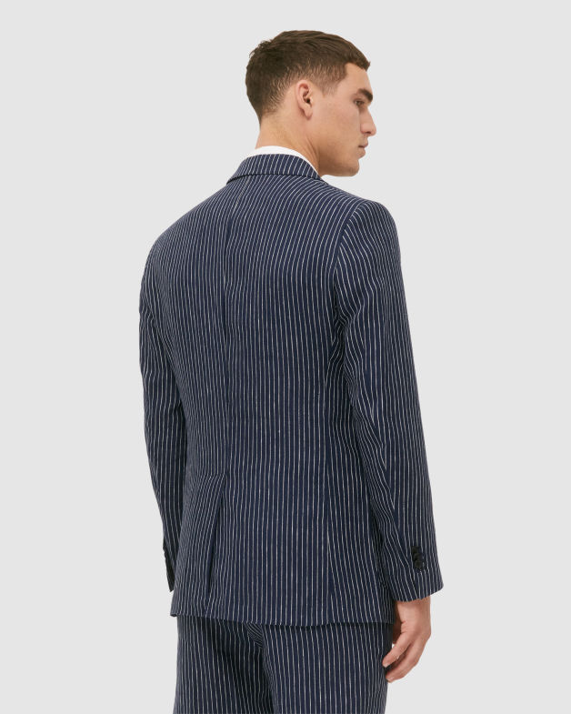Harcourt Linen Jacket in NAVY