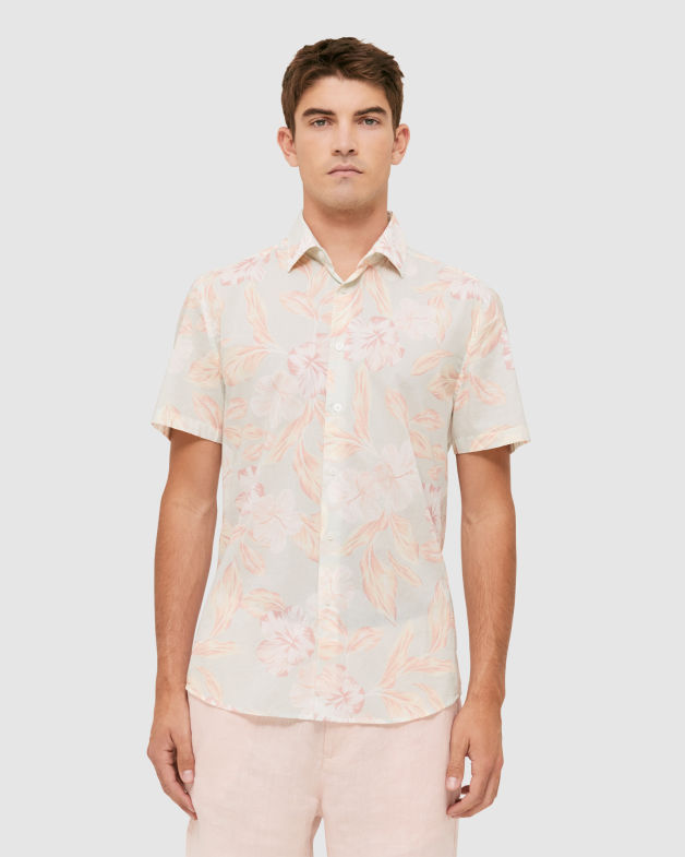 Murri Short Sleeve Classic Print Shirt in MULTI