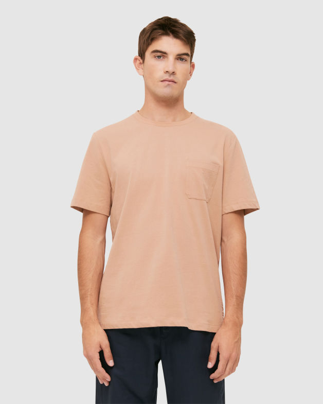 Walker Short Sleeve Logo Tee in COPPER