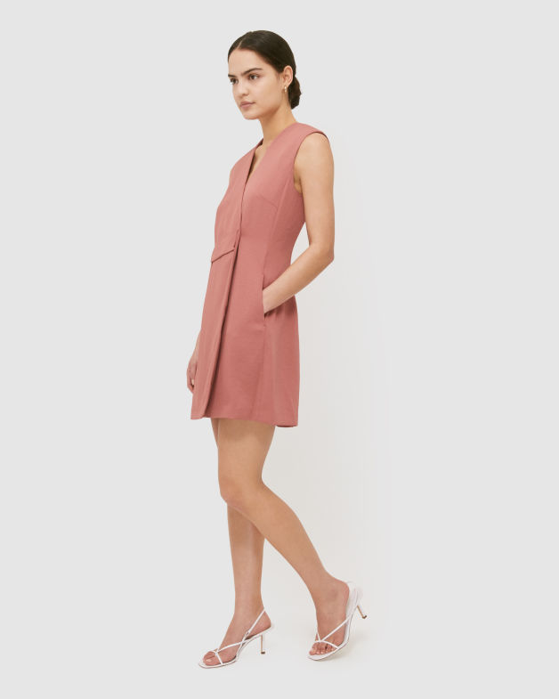 Dharma Mini Dress in RASPBERRY