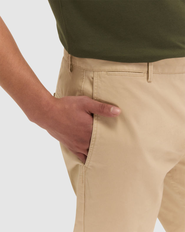 Craig Cotton Chino in STONE