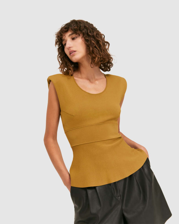 Amara Milano Top in TOBACCO