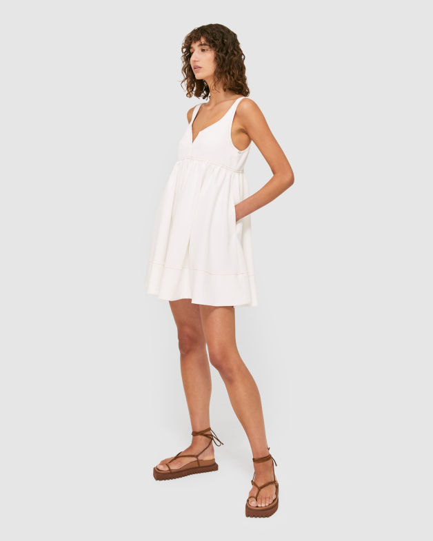 Dharma Empire Dress in ALABASTER