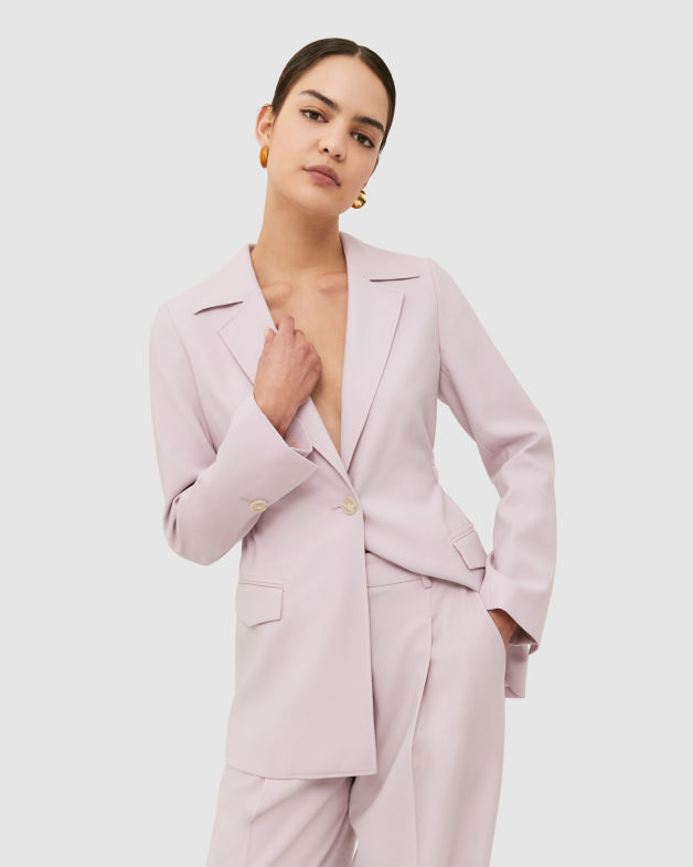 Celeste Wool Cinched Jacket in ORCHID