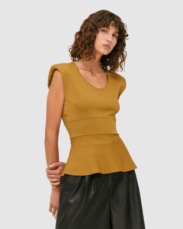 Amara Milano Top in TOBACCO