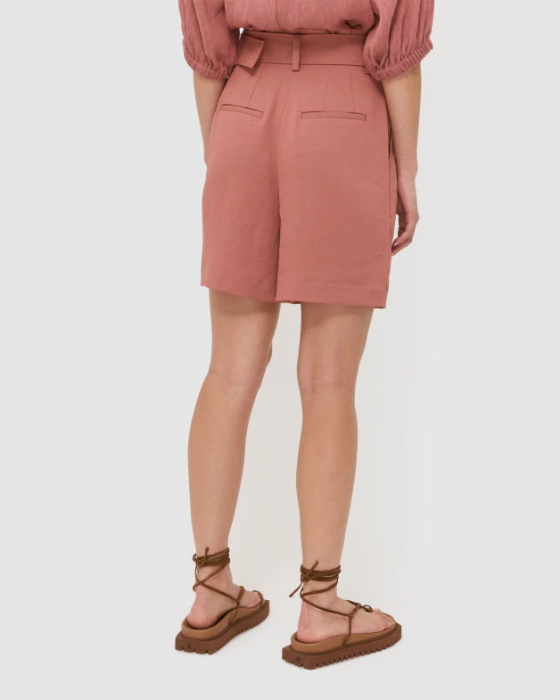 Dharma Belted Short in RASPBERRY