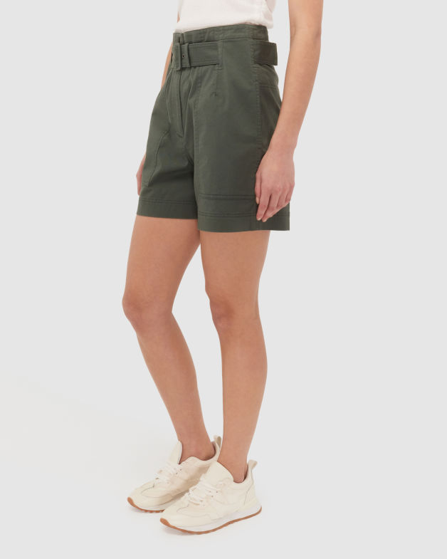 Remy Belted Short in FOREST