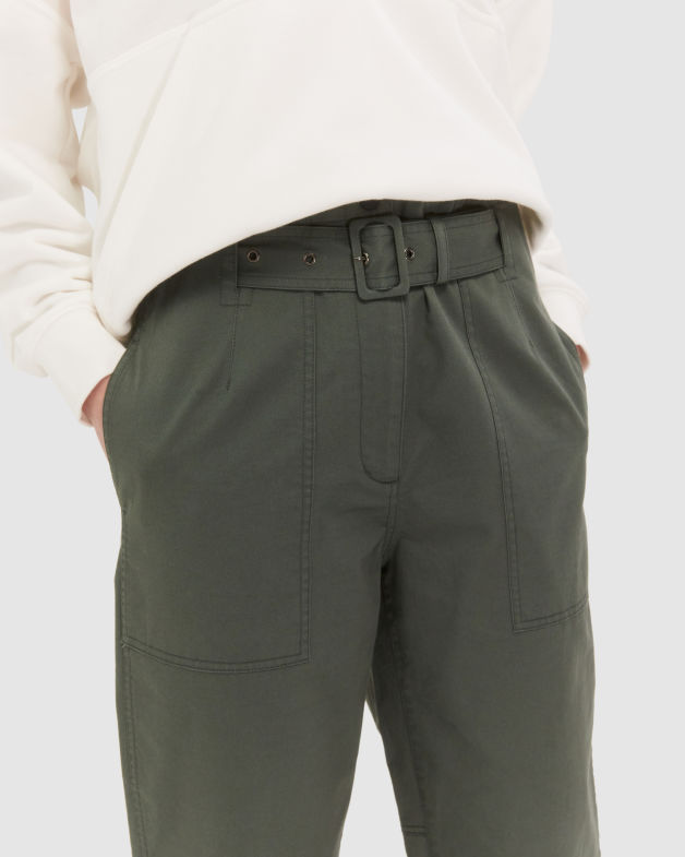 Remy Belted Pant in FOREST