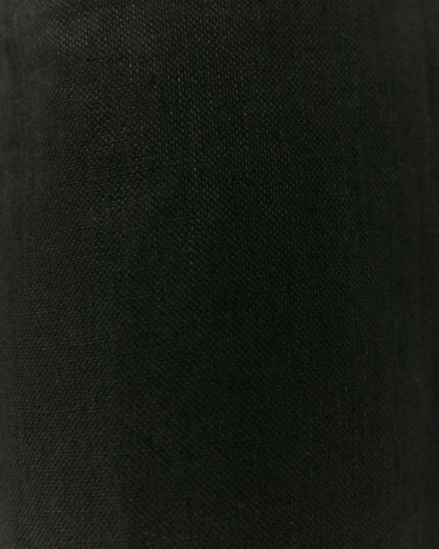 Lara Linen High Waist Pant in BLACK