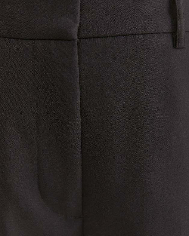 Celeste Wool Tapered Suit Pant in BLACK