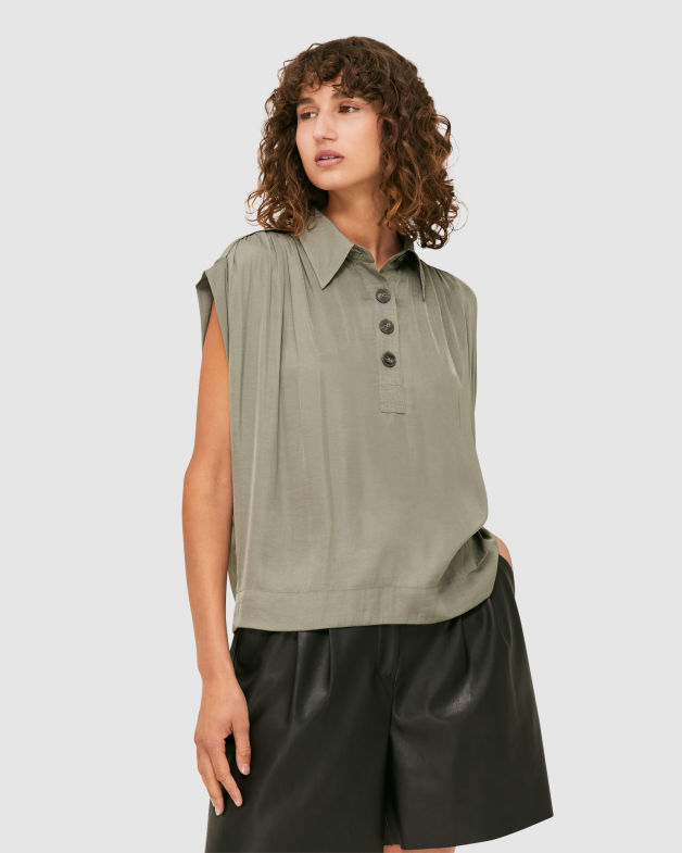 Lillian Shirt in LEAF