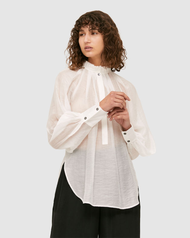 Tahnee Tunic Shirt in WHITE