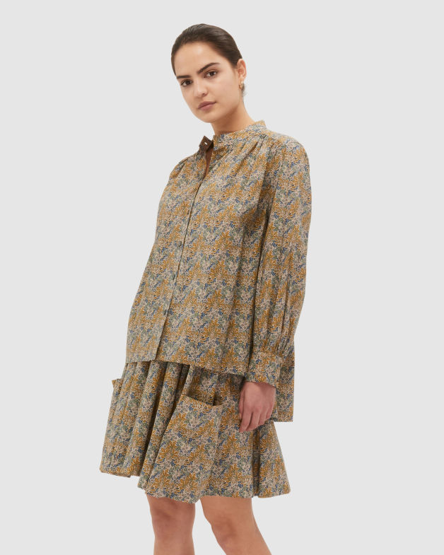 Forest Liberty Cotton Shirt in MULTI