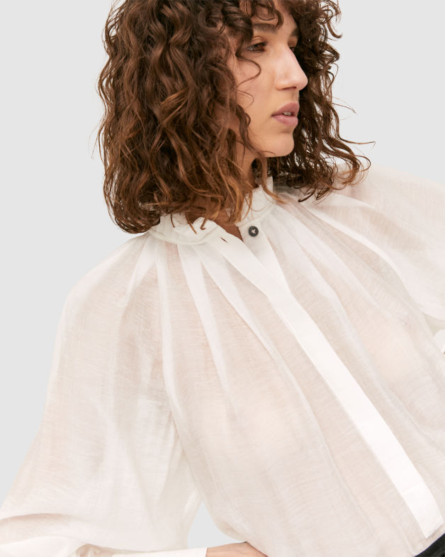 Tahnee Tunic Shirt in WHITE