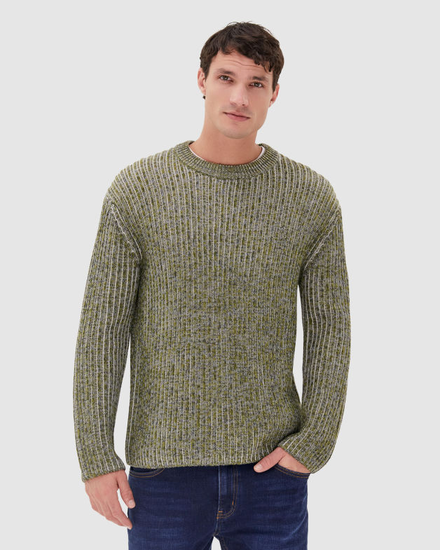 Remy Crew Neck Knit in GREEN