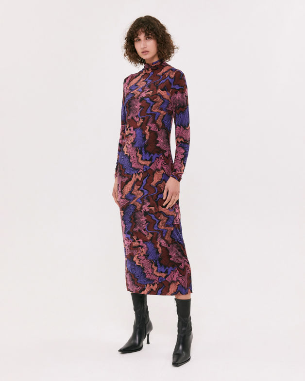 Zephyr Print Dress in PRINT
