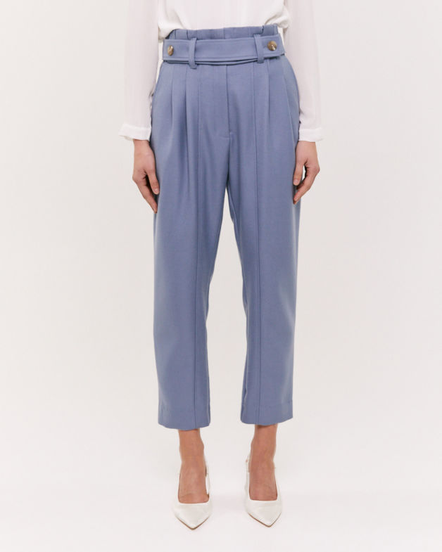 Prudence Tuck Front Pant in LAKE