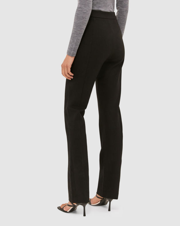 Lola Full Length Ponte Pant in BLACK