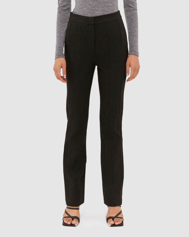 Lola Full Length Ponte Pant in BLACK