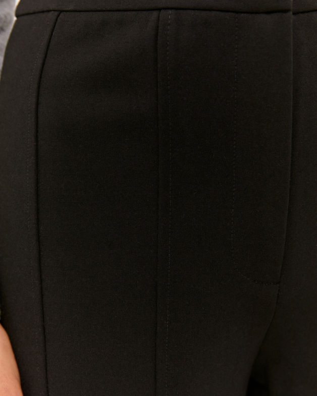Lola Full Length Ponte Pant in BLACK