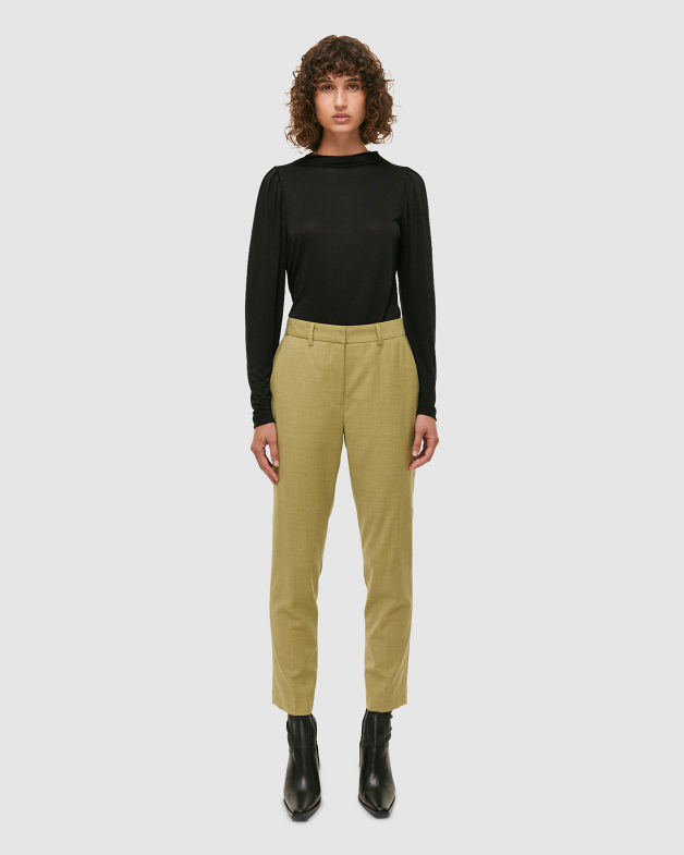 Celeste Wool Tapered Suit Pant in KIWI