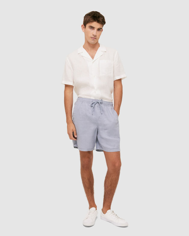 Kent Linen Short in CASPIAN