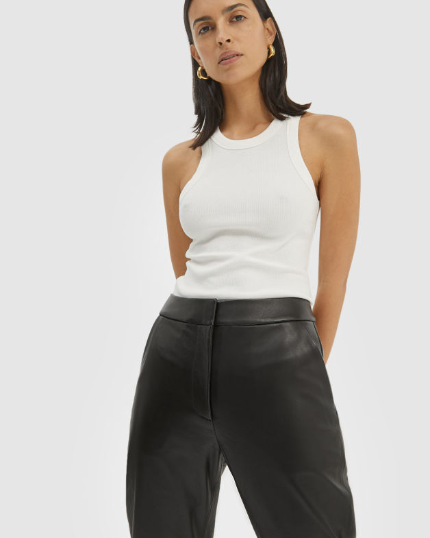 Alice Leather Pant in BLACK
