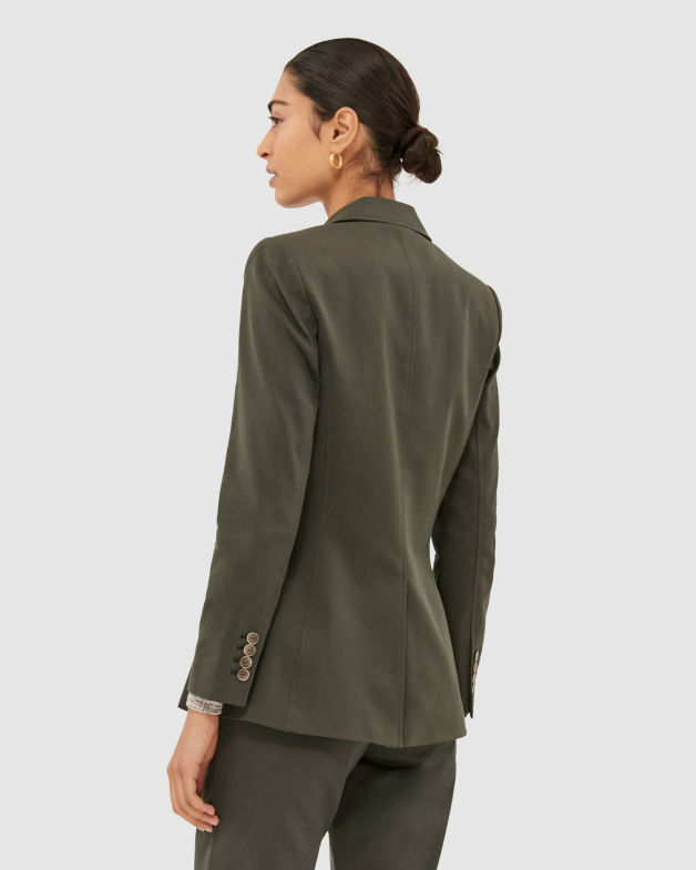 Tia Panel Blazer in FOREST