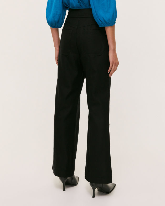 Prudence Flare Pant in BLACK