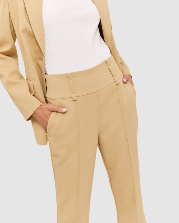 Dharma Slim Waisted Pant in SANDSTONE