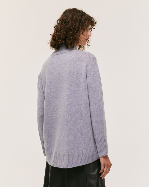 Aurora Cashmere Sweater in MOONDUST