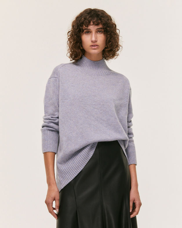 Aurora Cashmere Sweater in MOONDUST