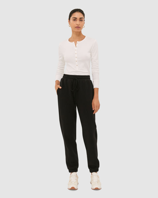Cleo Panel Trackpant in BLACK